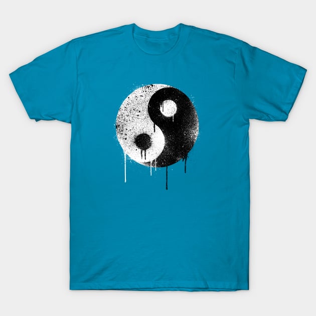 Spray Painted Yin Yang T-Shirt by R-evolution_GFX